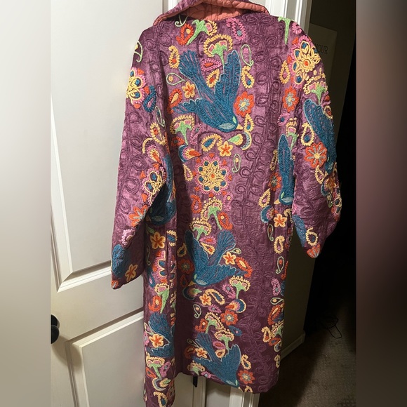 New With Tags Free People Classic Floral Print Duster Coat - Picture 1 of 4